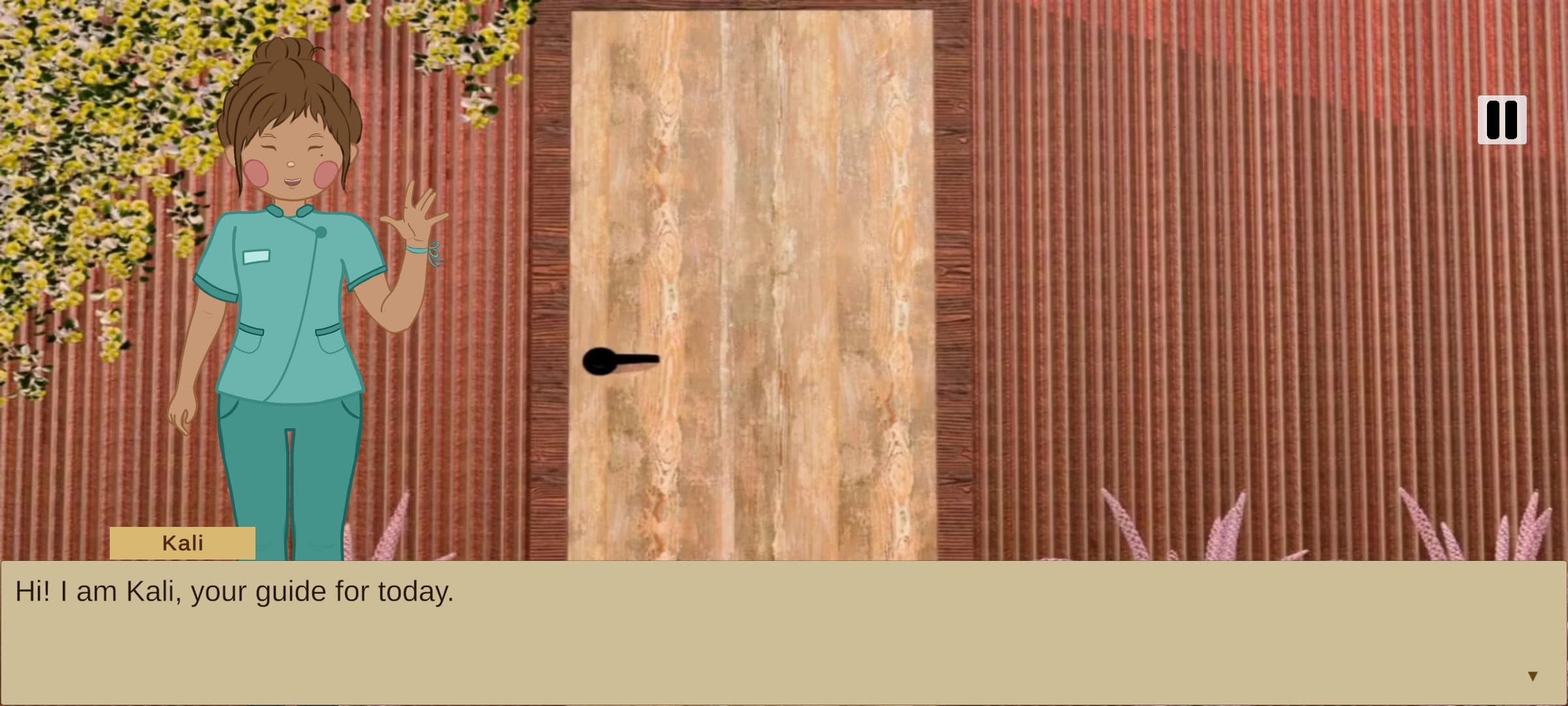 Life in Rhythm mobile game environment for caregiving practice